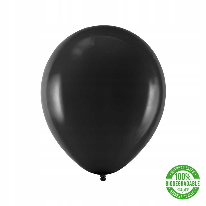 Balony BIODEGRADOWALNE czarne lateks 30cm 100szt