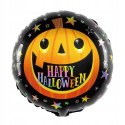 Balon czarny dwustronny Happy Halloween dekoracja