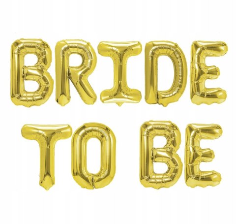 BALONY złote BRIDE TO BE wieczór panieński x9