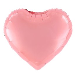 Balon foliowy serce róż duży urodziny ślub 45cm