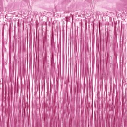 Kurtyna imprezowa różowa girlanda party 200cm