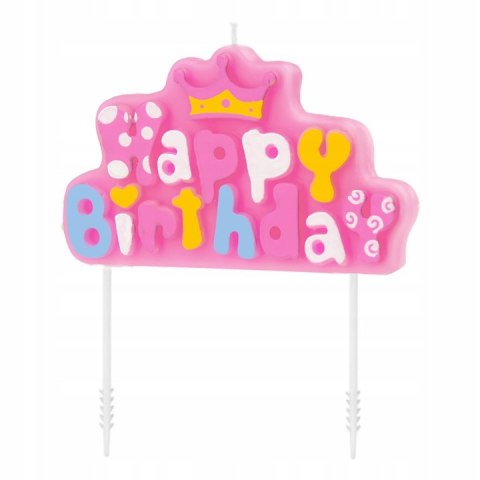 Świeczki na tort urodzinowe Happy Brithday
