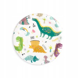 Talerzyki papierowe Dinozaury urodzinowe imprezowe