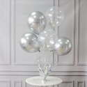 Stojak na balony z patyczkami ciężarek srebrny