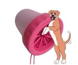 Czyścik do psich łap do czyszczenia różowy 15cm