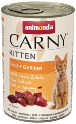 ANIMONDA Carny Kitten puszka z wołowiną i drobiem 400g