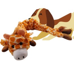 Zabawka dla psa piszcząca pluszowa długaŻyrafa70cm